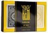 Kem Arrow Playing Cards: Poker Size, Black & Gold, Super Inde.00x, 2-Deck Set